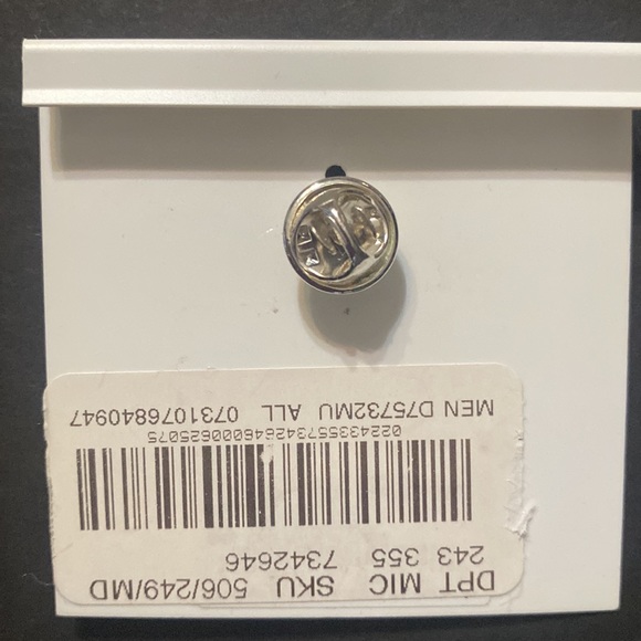 MERRY & BRIGHT Mr. Bingle Lapel Pin, Silver with Jeweled Eyes, 1-inch Tall NWT - Picture 4 of 5